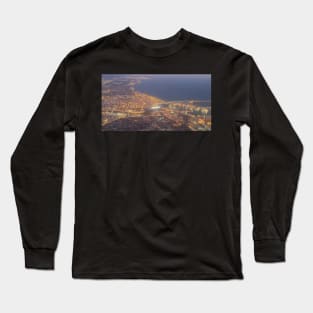 Valencia from the air. Sunset Long Sleeve T-Shirt